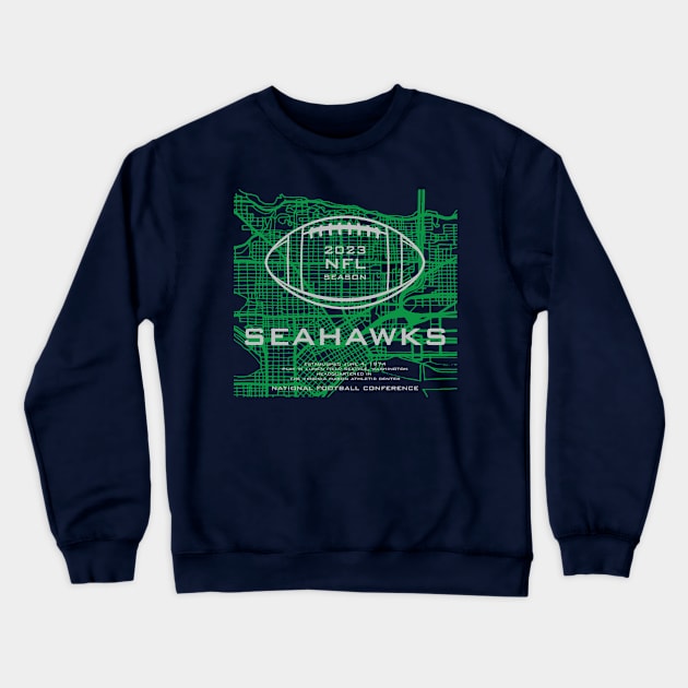 SEAHAWKS / 2023 Crewneck Sweatshirt by Nagorniak